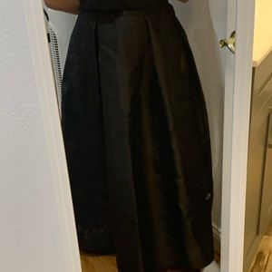 Black Gown satin Skirt